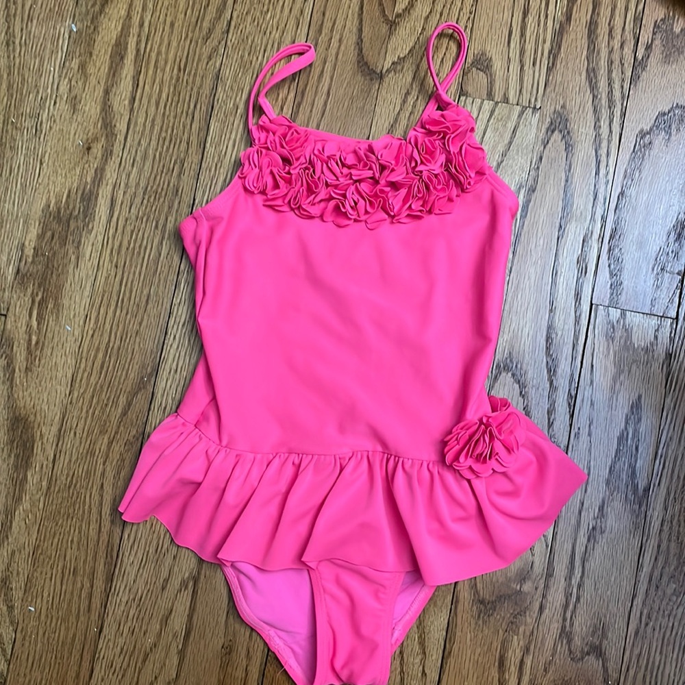 H&M | Hot Pink Ruffle Swimwear